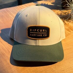 Rip Curl Cream and Green Surf Cap